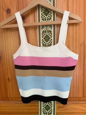 Z Supply Stella Ribbed Striped Tank Size L